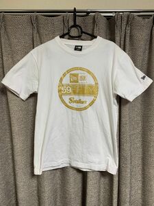 NEW ERA ニューエラ　Tシャツ　M 白　ホワイト　金