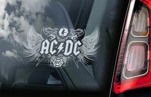 【期間限定値下げ←数日間】◆AC/DC ② 外張り カーステッカー 165×100mm ROCK シール