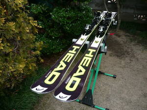 HAED ヘッド worldcup-REBELS 良品 レーシングスキー板 L165cm 黒/銀 116-68-100mm R13.5M ビンデTyrolia-LX12 中-上級-デモ‐RACE