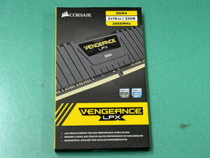 【中古】CORSAIR DDR4 デスクトップPC用 メモリモジュール VENGEANCE LPX Series 16GB×2枚キット CMK32GX4M2A2666C16【送料無料】