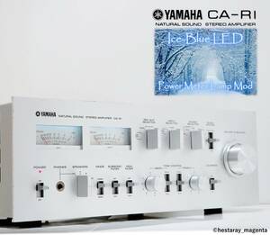 ★ 【整備・レストア済】 YAMAHA CA-R1　ヤマハ　プリメインアンプ　メーター照明LED化済　MC対応　取説付　70年代国産ヴィンテージ ★