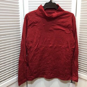 【値下げ】新品☆T'S COLLECTION 婦人 長袖タートルカットソー L レッド 赤【クリックポスト可】