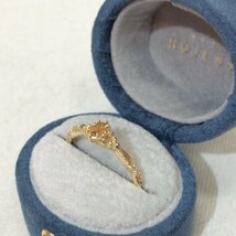 未使用☆NOJESS ノジェス Pocket Ring K10シトリンリング 30234111110-03-011 現行品_画像9