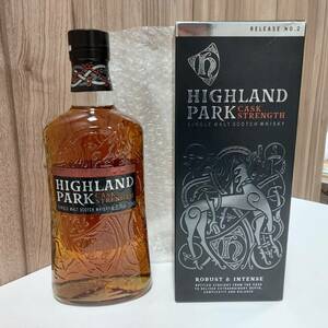 HIGHLAND PARK ハイランドパーク カスクストレングス No.2 シングルモルト 63.9％ 700ml 箱付き 未開封 自宅保管品 古酒 洋酒 ◆20664