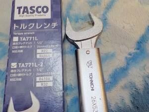 新品/イチネンＴＡＳＣＯ　高密度トルクレンチ　Ｒ４１０　１／２　ＫＮ７７１Ｌ－２