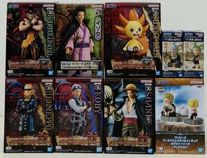 未開封 ONEPIECEプライズフィギュアまとめ 10体 WCF/バルトロメオ/ゾロ/サンジ/シャンクス/コビー/イゾウ/ゼフ/コウ三郎/サニー/ヘルメッポ