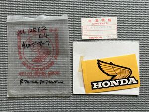 倉庫片付け品　新品長期在庫品　ＨＯＮＤＡ　純正部品　ホンダ　ＸＬ１２５Ｋ２-Ｋ４　ウイングマーク　ステッカー　デカール　レストア