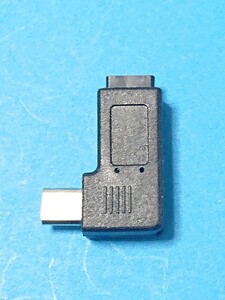 送料無料 即決 MICRO USB マイクロUSB Bタイプ(メス) ⇔ (オス MICROUSB BタイプＬ型に変換プラグ 逆L字 左Ｌ 管3