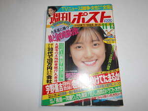 週刊ポスト 1987年昭和62年11 13 五十嵐いづみ/オールブラックス アイルトン セナvs村上龍かとうかずこ/宇野重吉 小室直樹 巨人対西武