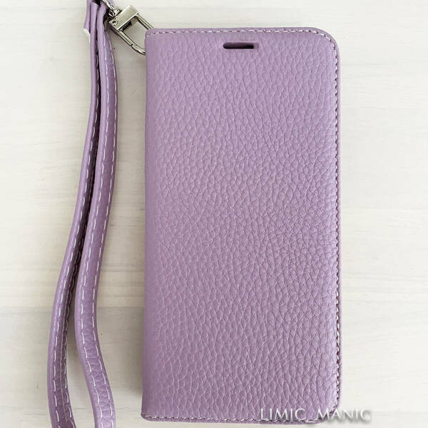 iPhone 6 6s 7 8 SE (第2世代/第3世代) SE2 SE3 ケース スマホケース 手帳型 レザー調 パープル 紫 ストラップ 磁石 アイフォン