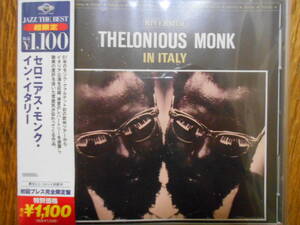 国内盤ほぼ未使用【 Thelonious Monk / Thelonious Monk In Italy 】セロニアス・モンク・イン・イタリー Jazz The Best UCCO-9715