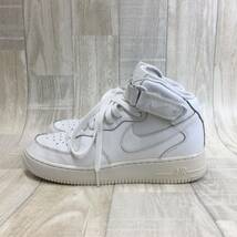 NZ2175●NIKE : AIR FORCE 1 MID (GS) 314195-113●24.5●ホワイト/ホワイト ナイキ エアフォース1 ミッド_画像2