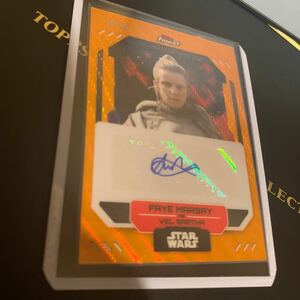 Frye Marsay As Vel Sartha 2023 Topps Finest Star Wars ORANGE AUTO /25