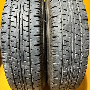 【送料無料】165R14LT 6PR DUNLOP ENASAVE VAN01 ホイール付【4本セット】★7455Aの画像3