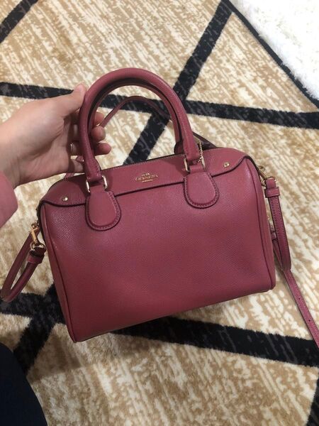 COACH コーチ ハンドバッグ 2way ショルダーバッグ レザー ボストンバッグ