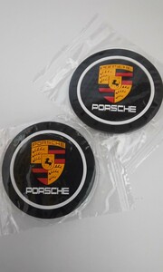 PORSCHE ポルシェ ドリンクホルダー コースター　2個セット　直径72mm