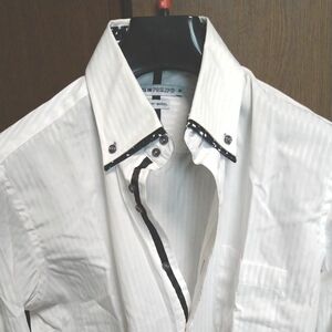 最終価格、ALL lN FOR JPC のドレスシャツ、M、長袖　形態安定加工 白