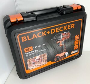 ■未使用 BLACK&DECKER ブラック＆デッカー 18Vリチウム コードレスインパクトドライバー EX118 電動工具 DIY 完品