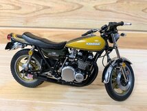 ■WIT's KAWASAKI 750 ウィッツ カワサキ キャンディ トーンイエローグリーン 1/12 バイク ジャンク カスタムリペア品_画像3