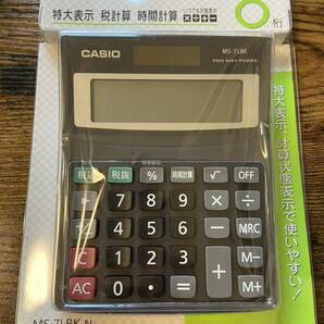 【新品未使用】CASIO カシオ 電卓 MS-7LBK-N