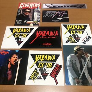 ◆ 【矢沢永吉　ステッカー　全６点】まとめ売り YAZAWA EIKICHI ◆ グッズ　ステッカー　シール　未使用　希少　YAZAWA CLUB 【送料無料】