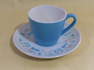 【Mid-Chinaware/R085/Royal China/BLUE HEAVEN】ローヤルチャイナ/ブルーヘブン/カップ＆ソーサー/EX+/ミッドセンチュリー/アトミック