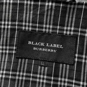 希少XL 極美品 バーバリーブラックレーベル 背抜き ノバチェック 本切羽 ストレッチ サマー テーラードジャケット LL BURBERRY BLACK LABELの画像9