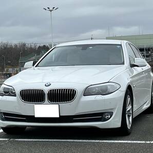 【超美車】BMW523d/BP/ハイライン【車検6/6】アルピンホワイト/ベージュ本革/純正ナビ/地デジ/Bカメラ/ミラーETC/経済的ですが早いです！の画像3