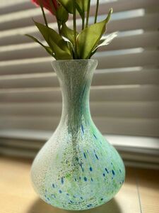 花瓶　フラワーベース　琉球ガラス　ガラス