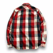 【FOB factory】エフオービーファクトリー ブロックチェックワークシャツ フランネルシャツ ガチャポケット 山ポケット 長袖シャツ (2)_画像10