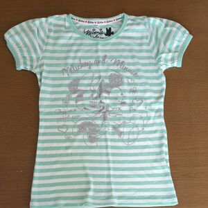 160 しまむら　ミッキー＆ミニー 半袖Tシャツ