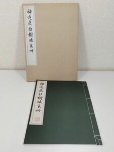 374-D1/遂良枯樹賦哀冊/清雅堂/昭和55年/原寸大コロタイプ精印 和綴じ本