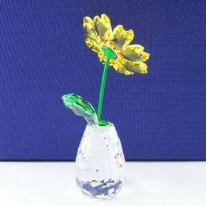 スワロフスキー サンフラワー ひまわり お花 クリスタル 置物 廃番品の画像3