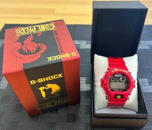 1円スタート カシオ G-SHOCK ワンピース ONE PIECE モンキー・D・ルフィ DW-6900FS 動作未確認