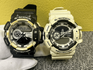 1円スタート CASIO カシオ Gショック G-SHOCK GA-400 ブラック 稼働品 ホワイト 動作未確認 2点 セット