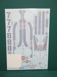 タミヤ　1/12 　マルティーニ　ブラバム　BT44B　1975用　デカールaとbセット（カルトグラフト）　　 送料180円