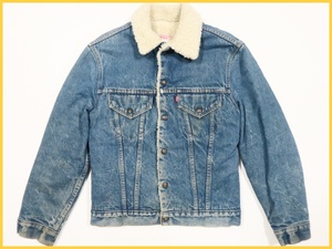 即決★Levi’s 70s 80s 70605 0217 デニム トラッカー ジャケット ボタン裏52 Gジャン ボア リーバイス ブルゾン メンズ 38