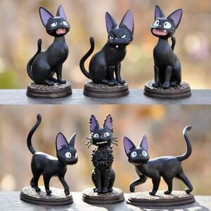 魔女の宅急便　コレクション　ジジ　6種類　置物　フィギュア　おもちゃ　猫　黒猫
