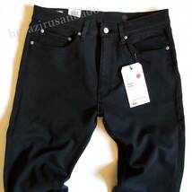 メンズ W33 未使用 LEVI'S リーバイス 505 WARM 裏フリース ストレッチパンツ 黒 ブラック ウォームパンツ 暖パン 軽量保温防寒 00505-2051_画像2