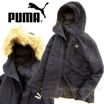 メンズ US/M 日本L相当◆未使用 定価16,500円 PUMA プーマ パテッドジャケット はっ水生地 WATER REPELLENT 軽量 中綿ジャケット 紺_画像1