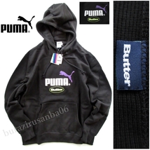 メンズ US/S 日本M相当 大き目 ◆未使用 プーマ PUMA x バターグッズ BUTTERGOODS コラボ スウェット プルオーバー フーディー パーカー_画像1