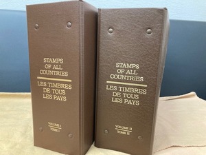 3704* STAMPS OF ALL COUNTRIES LES TIMBRES DE TOUS LES PAYS Volume I＆ II 初日カバー フランクリンミント コレクション 現状品