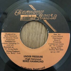 送料無料★レア ベレス人気曲!! UNDER PRESSURE / BERES HAMMOND★