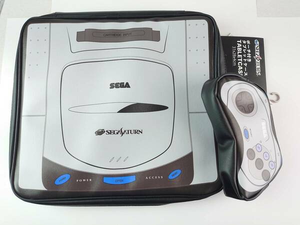 送料無料　セガサターン　ポーチ付き　タブレットケース PCケース SEGA SATURN iPadケース