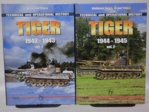 洋書 ティーガー戦車資料本 2冊セット Tiger Technical and Operational History Vol. 1-2 ※本州・四国・九州は送料無料[20]B1658