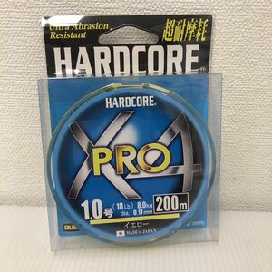 DUEL (デュエル) HARDCORE (ハードコア) PEライン 1号 HARDCORE X4 PRO 200m イエロー H3867-Y 【新品未使用品】N1957