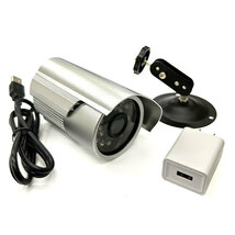 防犯カメラ 3.6mm広角レンズ USB接続 赤外線 24灯搭載 録画装置 micro sd カード対応_画像3