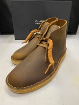 【訳あり新品】Clarks Desert Boot Beeswax 26155484 UK8.0 26.0cm クラークス デザートブーツ ビーズワックス レザー オイルド _画像1