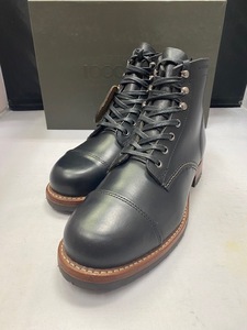 【訳あり新品】WOLVERINE CAP TOE BOOT W990076 BLACK LEATHER US8.5 D 26.5cm ウルヴァリン エバンス ブラウン Made in USA メンズ ブーツ