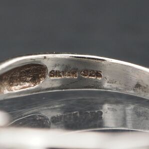 M703 アメジスト SILVER925刻印 リング デザイン シルバー 指輪 2月誕生石 15号の画像6